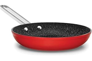 Starfrit The Rock 6" (16cm) Non-Stick Fry Pan with Stainless Steel Wire Handle - Red