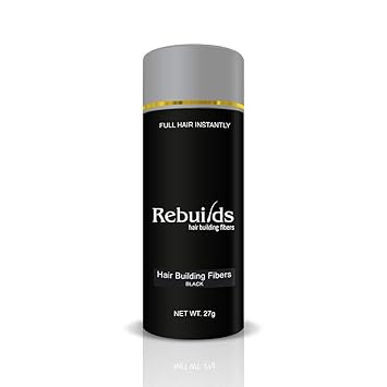 Rebuilds Hair Fibers, Black, 27g