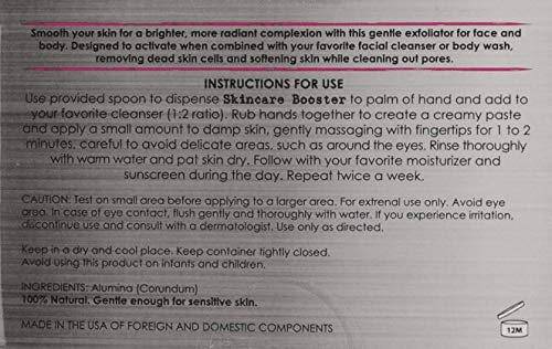 NeedCrystals Microdermabrasion Crystals, DIY Face Scrub. Natural Facial Exfoliator for Dull or Dry Skin Improves Acne Scars, Blackheads, Pore Size, Wrinkles, Blemishes & Skin Texture. 16 Ounce