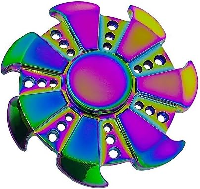 JINYAO Fidget Spinner Toy Relieve Stress High Speed Focus Toy for Killing Time (Rainbow)