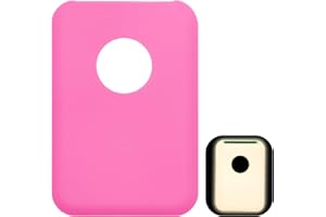 ENSPITO Protective Case for Apple Magsafe Battery Pack, Silicone Skin Cover Compatible with Magsafe Power Bank Holder, Lightweight Soft MagSafe Portable Charger Case Shockproof Anti-Scratch(GlowPink)