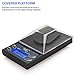 Smart Weigh Ultra Slim Jewel Digital Pocket Scale 20g x 0.001g Capacity, with Calibration Weight and Tweezers,Black