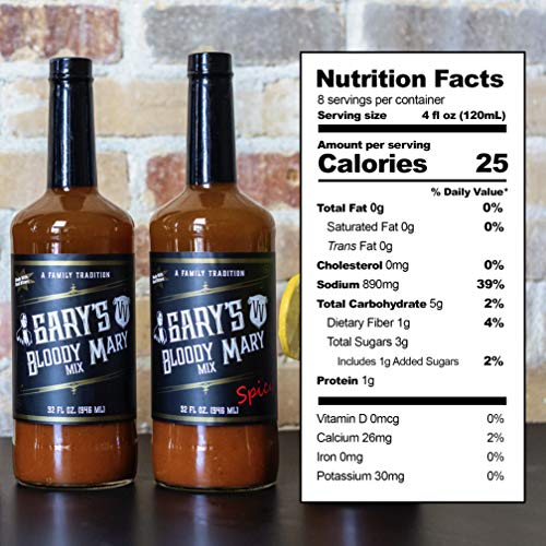 Spicy Bloody Mary Mix, Premium Drink Mixer, Unique Blend with Real