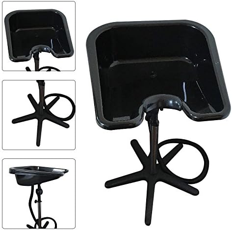 PRIT2016 Portable Hair Bowl Shampoo Salon Hairdressing Shampoo Sink Washing Hair Basin Backwash Salon Treatment Tool Height Adjustable Black