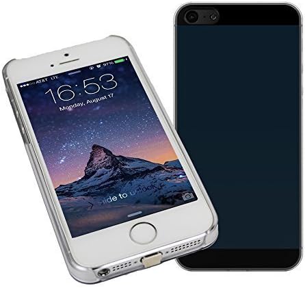 [1A Upgrade] OSSU iPhone 5 5S Qi Wireless Charging Receiver Phone Case Charger Back Cover with Flexible Lightning Connector (Black)