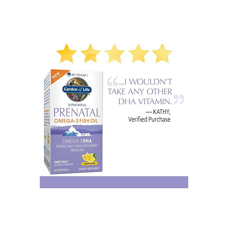 Garden of Life Prenatal DHA Omega 3 Fish Oil Minami Natural Prenatal