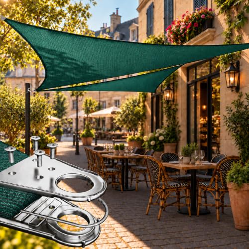 Royal Shade 24' x 42' x 48.38' Green Triangle Super Ring Outdoor Shade Sail at Amazon