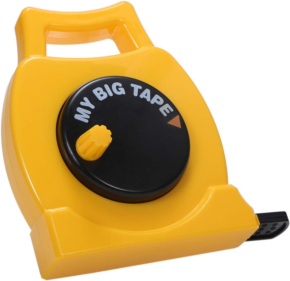 IMIKEYA Kids Tape Measure: Retractable Toy Measuring Tape for Children Yellow Fun Educational Tool for Learning Inches & Centimeters Pretend Play Role-Play Toy for Toddlers & Kids