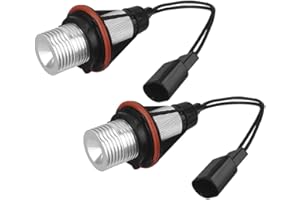 ePathChina 2pcs Error Free LED Angel Eyes Marker Lights Bulbs Compatible for BMW E39 E53 E60 E61 E63 E64 E65 E66 E87 525i 530i xi 545i M5 (Blue)