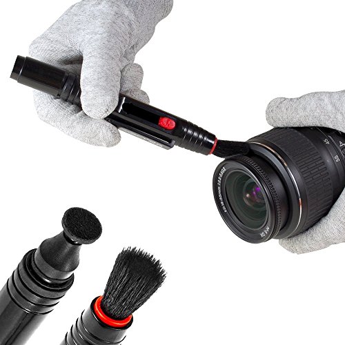 VSGO DKL-17 UES DSL Camera Lens Cleaning Kits: Lens Cleaner, Lens Pen, Microfiber Cloth, Air Blower, Wet Wipe, Suede Screen Cleaning Cloth and Waterproof Bottle Container, Yellow