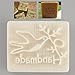 Kicode Yellow Resin Soap Stamp Pigeon Desing Handmade Stamping Mold Mould DIY Gift