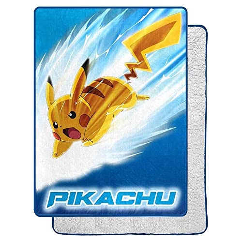 Northwest Pokemon Silk Touch Sherpa Throw