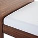 WEEKENDER 200 Thread Count Hotel Fitted Sheet-Cotton Rich Blend-White-Twin
