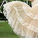 Kaiya Angel Girl Dress Wedding Soft Lace Chiffon Tulle Breathable Party Dress Champagne Small