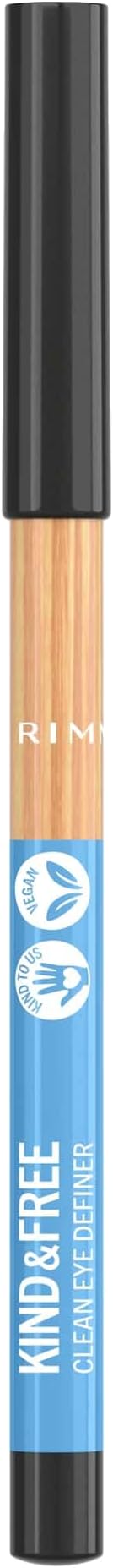 Rimmel London Kind & Free Eyeliner 001 Pitch Vegan Cruelty Free Pencil