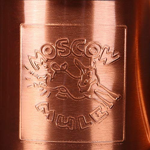 TBYGG Kupferbecher Moscow Mule,Edelstahl Martini-Cocktailglas Keine Beschichtung,gehämmerten Kupfer,ideal für alle… – Bild 3