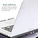 Techstick Laptop Cooler Cooling Pad with LED Display,Ultra Slim Portable USB Powered,6 Fans 2 USB Ports,Perfect for 12-17 Inches Laptops,Notebook