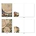 The Best Card Company - 10 Assorted Blank All Occasions Notecards Box Set 4 x 5.12 Inch w/Envelopes Vintage Art Map for Men, Women, Variety Pack (10 Designs, 1 Each) - Topographics M2341OCB