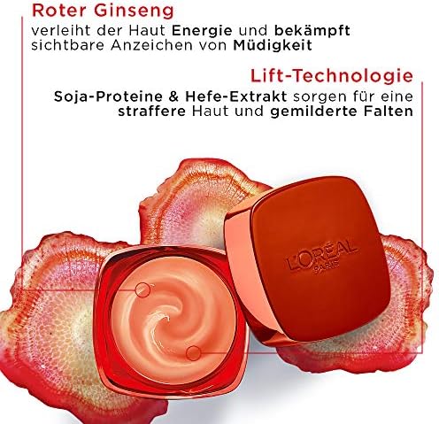 L'Oréal Paris Revitalift - Crema revitalizante para el cuidado facial, antiarrugas, extra firme, con ginseng rojo, 50 ml