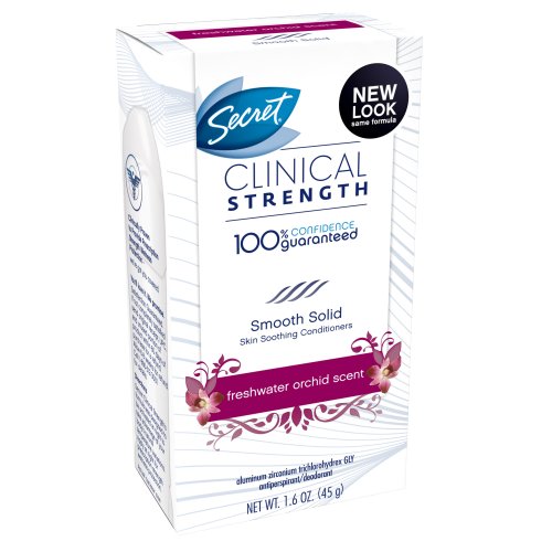 Secret Clinical Strength Fresh Water Orchid Advanced Solid, 1.6-Ounce (Pack of 2)