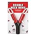 Double Beer Bong - Portable Beer Funnel Double Header for Chugging at College Parties - Drinking Party Game - by Beer Nation