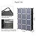 UNICOO - Multi Use DIY 12 Cube Organizer, Bookcase, Storage Cabinet, Wardrobe Closet (Regular Cube, Black)