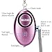 MIZOO 135dB Emergency Personal Alarm Keychain for Women, Kids, Girls, Self Defense Electronic Device as Bag Decoration, Purple (Batteries Included)