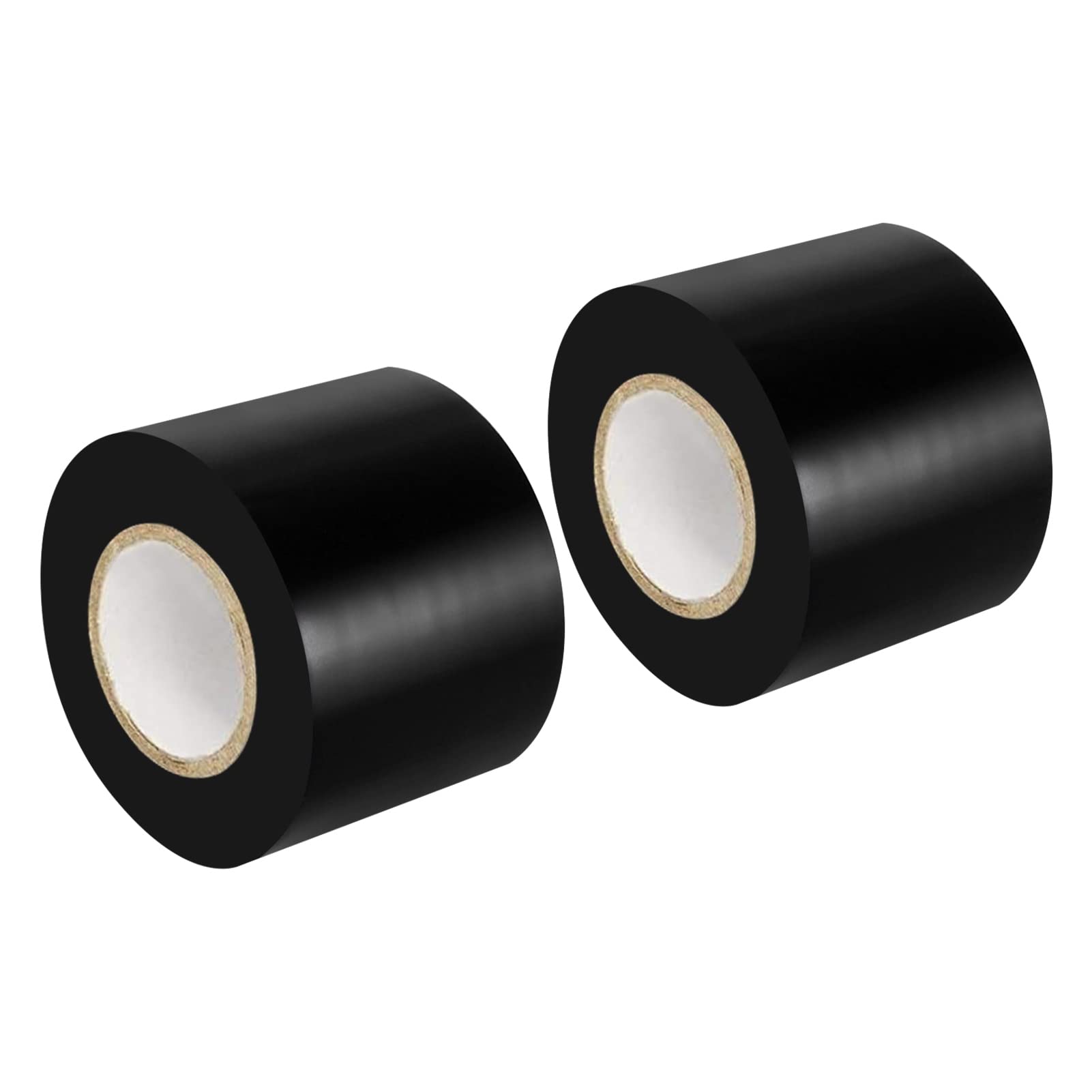 Maveek 2 Rolls Electrical Tape 50mm*15m Black Silicone Waterproof Repair Insulation Tape