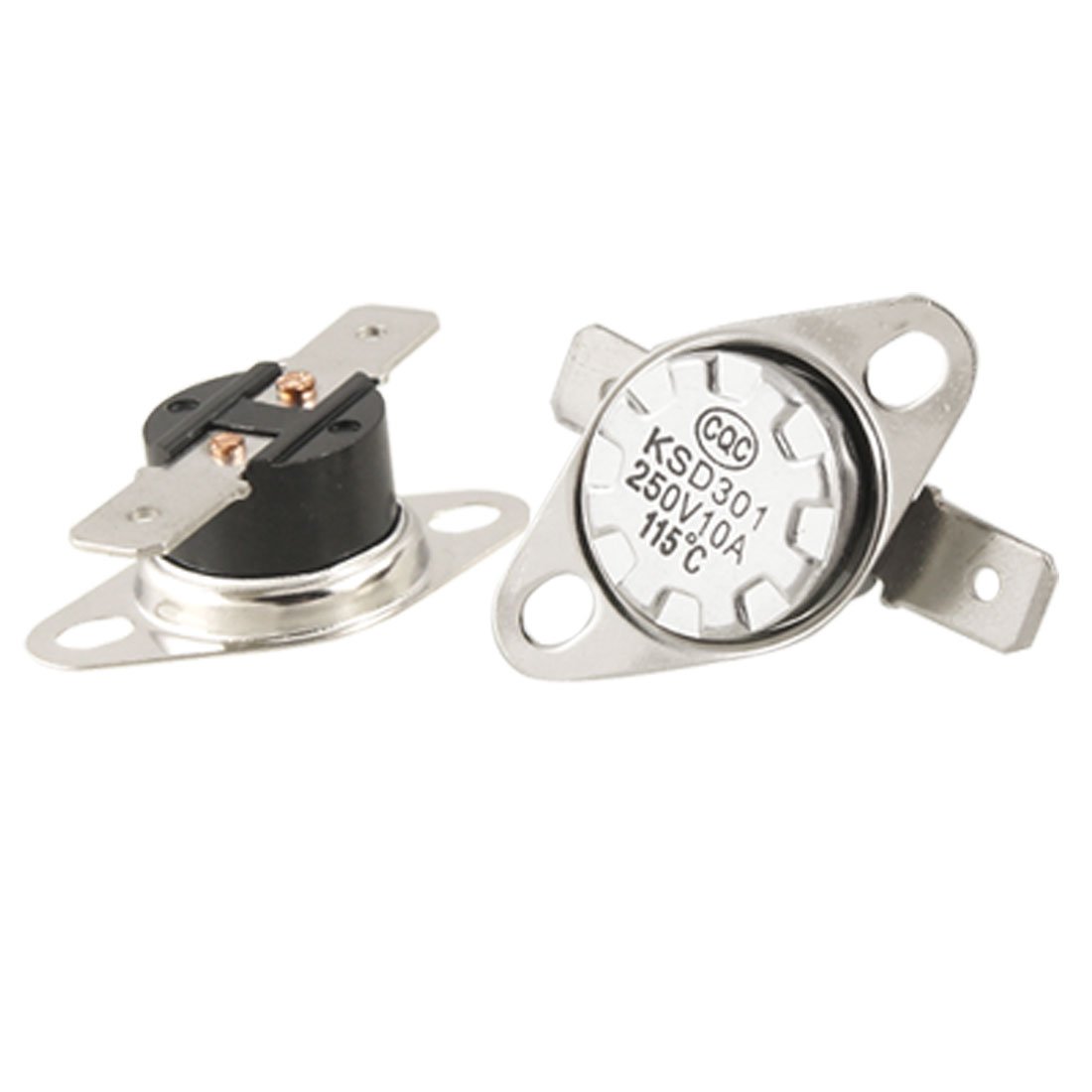 sourcingmap 5 x KSD301 Temperature Control Switch Thermostat 115 Celsius N.C