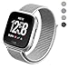 PUGO TOP for Fitbit Versa Bands Nylon Small Large Adjustable Magnetic Replacement Band Strap For Fitbit Versa Fitness Smart Watch Women Men