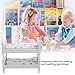 Zerodis Doll Bunk Bed, 1:12 Wooden Children Bedroom Model Toys Miniature Furniture Scene Props Mini Dollhouse Accessories for Boys Girls Gift (Chromatic Geometry)