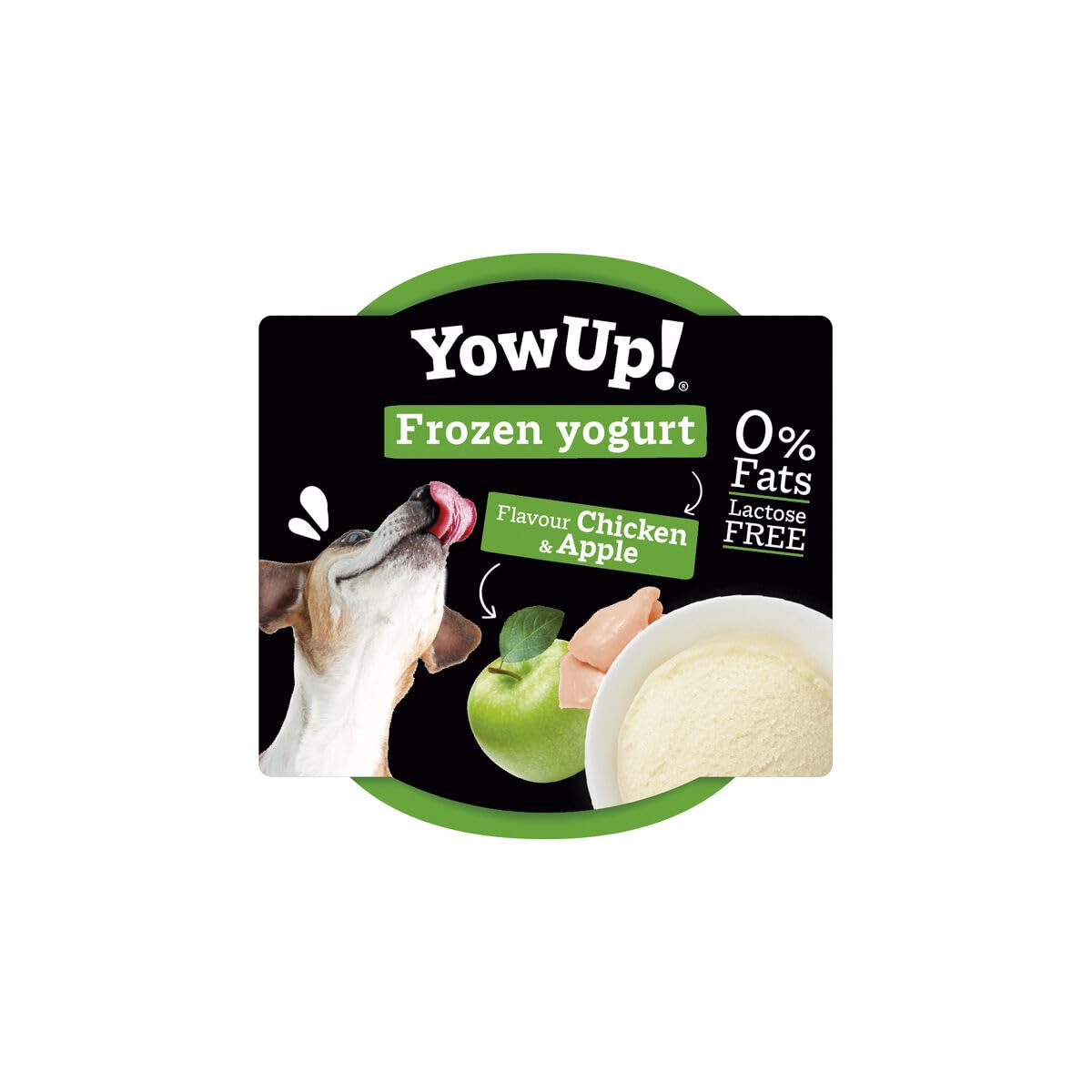 YowUp! Ice Cream for Dogs Chicken Apple Flavour 12 Units. Natural and Healthy Snack | Lactose Free, Dog Treats, Dog Treats - for Puppies and Adult Dogs
