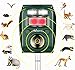 Wikomo Ultrasonic Repeller Solar Powered Animal Repeller, Motion Sensor and Flashing Light Anima; Repeller for Cats, Dogs, Squirrels, Moles, Rats