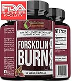 ** MEGA FORSKOLIN BURN ** Best Most Proven Forskolin Supplement - Maximum Potency - Maximum Weight Loss Results - Top Rated Natural Supplement - perdida de peso rapido