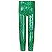 TFJH E Children Shiny Fish Scale Stretch Leggings Pants for Little Girls Green 100