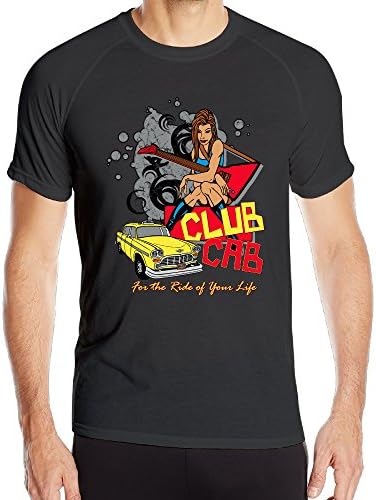 Club Cab Men's Sporty Workout Shirts Bodysuit Cotton Tshirt