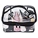 Tsa friendly clear travel toiletry bag Approved for men women kids | Cosmetic Bags with 2 zipper | Transparent toiletry Sundry Kit | Carry-On makeup bag organizer