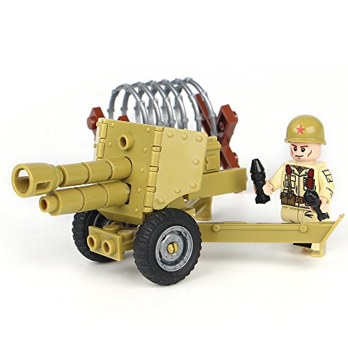 KAZI Soviet Soldiers and Afghan Soldiers Military Army Minifigures Set,8 Army Men with Military Weapon Accessories Building Bricks Model Toys 100% Compatible