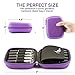 Aroma Outfitters Essential Oil Carrying Case. Premium Storage Protection & Organizer for Roller Bottles. Carry Case Protects up to 10 Roller Balls and Sample Drams - Perfect for Travel (Purple)