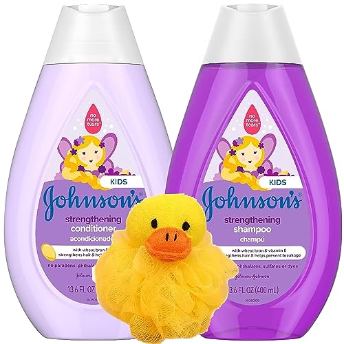 Johnson's Strengthening TearFree Kids' Shampoo and Conditioner Set