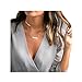 Boosic Layered Necklace Gold with Dainty Chokers Disc Bar Choker Necklace Set For Women