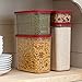 Rubbermaid 8 Piece Modular Canisters Premium Food Storage Container, Red