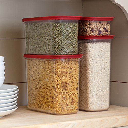 Rubbermaid Premium Modular Food Storage Canisters, Racer Red, Set of 8
