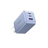 UGREEN Nexode 65W USB C Charger, 3 Port GaN Charger Foldable Tablet Charger Block Compatible with iPhone 17 Pro Max/17 Pro/iP