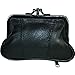 Leather Change Purse Black Y062