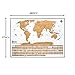 Julio's Adventures Scratch off World Map Poster INCLUDES Complete Accessories Set & All Country Flags - Detailed White & Gold Travel Tracker Deluxe Edition Traveler Gift Set - Premium Wall Canvas