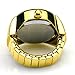 Fashion Gold Tone Quartz Finger Ring Watch with Gift Box