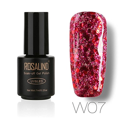 Oksale ROSALIND 7ML Gel Nail Polish Nail Art Nail Gel Polish UV LED Gel Polish Semi Permanent Varnish (W-07)