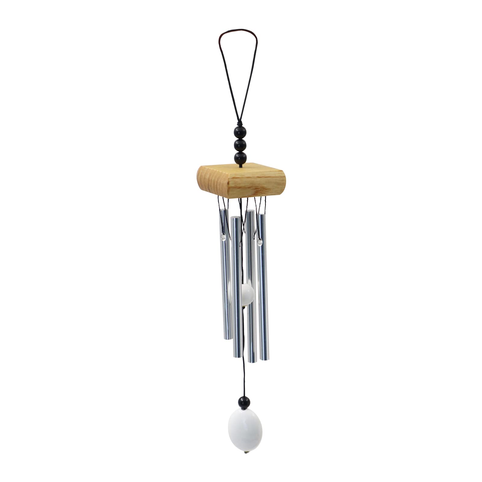Small Wind Chimes, Outdoor Aluminum Chime with Soft Melodic Tones, Garden Chimes, for Yard, Porch, Home Decor (Brown)