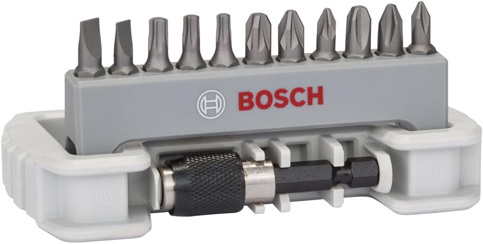 Bosch 11-Piece Screwdriver Bit Set with Holder 25 mm Bits